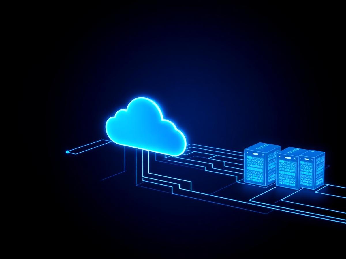 Cloud computing infrastructure concept